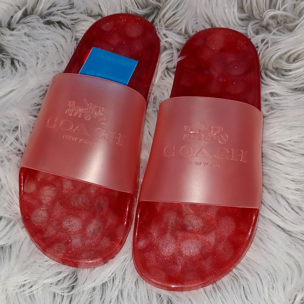 New Coach Ulyssa Slide Light Pink Jelly - Picture 2 of 5